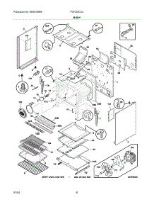 07 - Body parts for Frigidaire Range FGFL89CCA from AppliancePartsPros.com