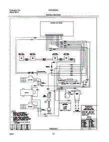 12 - Wiring Diagram parts for Frigidaire Range FGFL88ASA from AppliancePartsPros.com