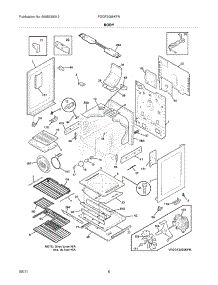 07 - Body parts for Frigidaire Range FGGF3056KFN from AppliancePartsPros.com