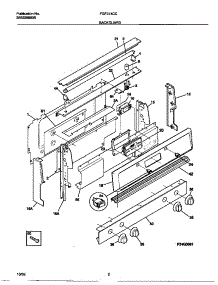 02 - Backguard parts for Frigidaire Range FGF374CCSE from AppliancePartsPros.com