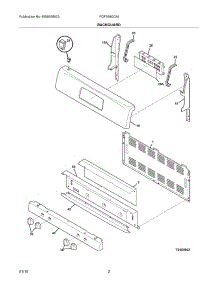 03 - Backguard parts for Frigidaire Range FGF368GCM from AppliancePartsPros.com