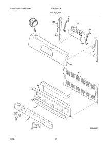 03 - Backguard parts for Frigidaire Range FGF368GQX from AppliancePartsPros.com