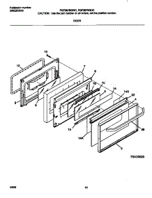 06 - Door parts for Frigidaire Range FGF367BGWC from AppliancePartsPros.com