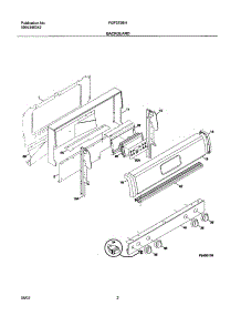 03 - Backguard parts for Frigidaire Range FGF375BHBC from AppliancePartsPros.com