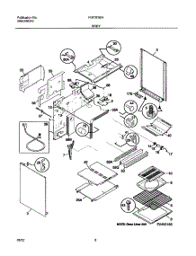 07 - Body parts for Frigidaire Range FGF375BHBC from AppliancePartsPros.com
