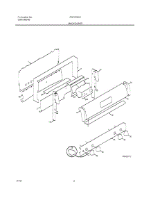 03 - Backguard parts for Frigidaire Range FGF375CHSA from AppliancePartsPros.com