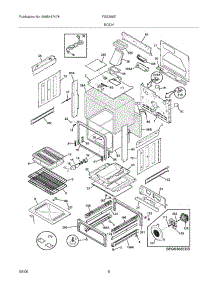 07 - Body parts for Frigidaire Range FGS366EBC from AppliancePartsPros.com