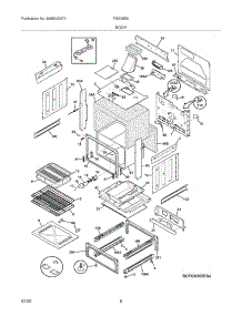 07 - Body parts for Frigidaire Range FGS365ECH from AppliancePartsPros.com