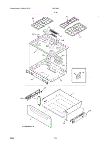 09 - Top parts for Frigidaire Range FGS366EQC from AppliancePartsPros.com