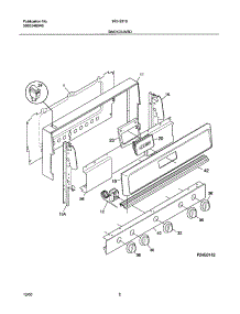 03 - Backguard parts for Frigidaire Range FLF334BGDF from AppliancePartsPros.com