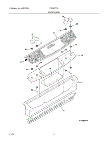 03 - Backguard parts for Frigidaire Range FGS367FCA from AppliancePartsPros.com
