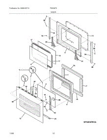 11 - Door parts for Frigidaire Range FGS367ECA from AppliancePartsPros.com