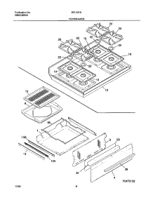 09 - Top / Drawer parts for Frigidaire Range FLF334BGDF from AppliancePartsPros.com