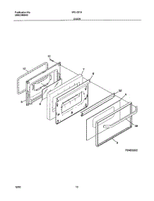 11 - Door parts for Frigidaire Range FLF334BGDF from AppliancePartsPros.com