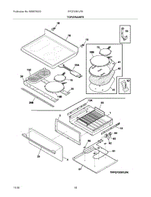 09 - Top / Drawer parts for Frigidaire Range FPCF3091LFB from AppliancePartsPros.com