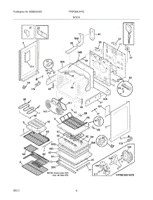 05 - Body parts for Frigidaire Range FPEF3081KFG from AppliancePartsPros.com