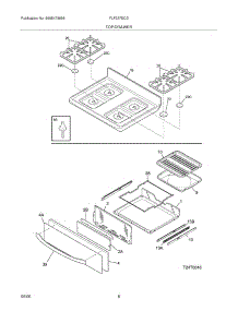 09 - Top / Drawer parts for Frigidaire Range FLF337ECD from AppliancePartsPros.com