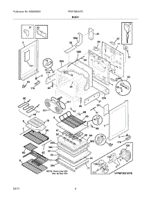 05 - Body parts for Frigidaire Range FPEF3081KFE from AppliancePartsPros.com