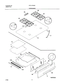 09 - Top / Drawer parts for Frigidaire Range FPF311PHWC from AppliancePartsPros.com