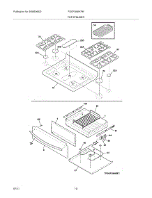 09 - Top / Drawer parts for Frigidaire Range FGGF3056KFM from AppliancePartsPros.com