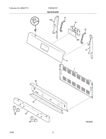 03 - Backguard parts for Frigidaire Range FGFS36FWF from AppliancePartsPros.com
