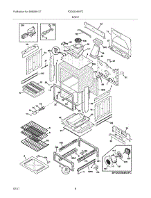 07 - Body parts for Frigidaire Range FGGS3045KFD from AppliancePartsPros.com