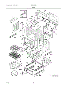 07 - Body parts for Frigidaire Range FGS365ECA from AppliancePartsPros.com