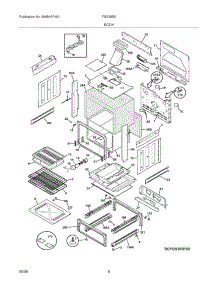 07 - Body parts for Frigidaire Range FGS365EBC from AppliancePartsPros.com