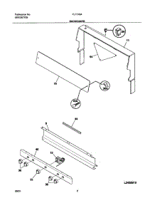 03 - Backguard parts for Frigidaire Range FLF316AQA from AppliancePartsPros.com