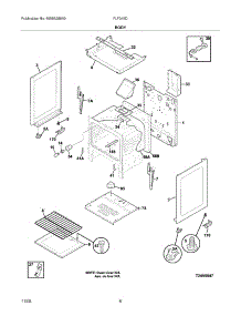 07 - Body parts for Frigidaire Range FLF316DSE from AppliancePartsPros.com