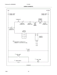 12 - Wiring Schematic parts for Frigidaire Range FLF316DSE from AppliancePartsPros.com