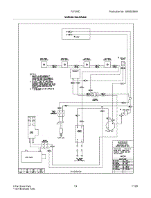 13 - Wiring Diagram parts for Frigidaire Range FLF316DSE from AppliancePartsPros.com