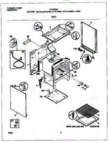 04 - Body parts for Frigidaire Range FLF334BGDD from AppliancePartsPros.com