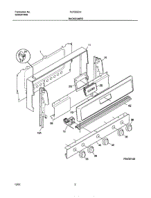 05 - Backguard parts for Frigidaire Range FLF335CHSA from AppliancePartsPros.com