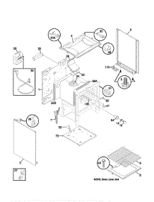 07 - Body parts for Frigidaire Range FLF334BGDH from AppliancePartsPros.com