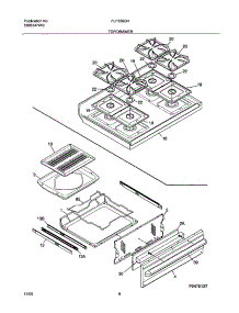 09 - Top / Drawer parts for Frigidaire Range FLF335CHSA from AppliancePartsPros.com