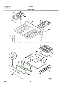 09 - Top / Drawer parts for Frigidaire Range FLF337AWC from AppliancePartsPros.com