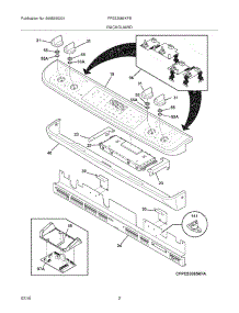 03 - Backguard parts for Frigidaire Range FPES3085KFB from AppliancePartsPros.com