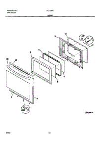 11 - Door parts for Frigidaire Range FLF337AWC from AppliancePartsPros.com