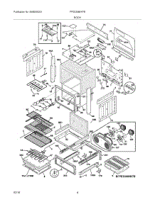 05 - Body parts for Frigidaire Range FPES3085KFB from AppliancePartsPros.com