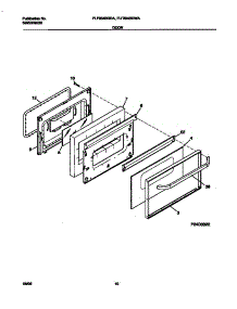 06 - Door parts for Frigidaire Range FLF334BGWA from AppliancePartsPros.com