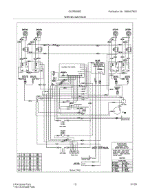 11 - Wiring Diagram parts for Frigidaire Range GLEFM385DSA from AppliancePartsPros.com