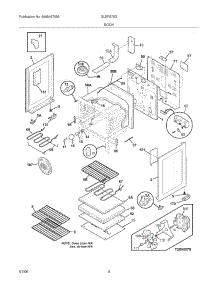 05 - Body parts for Frigidaire Range GLEFS79DQH from AppliancePartsPros.com