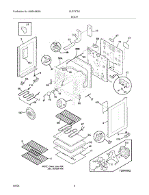 05 - Body parts for Frigidaire Range GLEF379DSH from AppliancePartsPros.com