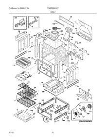 07 - Body parts for Frigidaire Range FGGS3065KWF from AppliancePartsPros.com