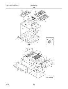 09 - Top parts for Frigidaire Range FGGS3065KBB from AppliancePartsPros.com