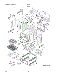 07 - Body parts for Frigidaire Range FGS365EBH from AppliancePartsPros.com