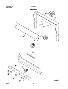 03 - Backguard parts for Frigidaire Range FLF316AQB from AppliancePartsPros.com