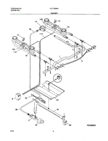 05 - Burner parts for Frigidaire Range FLF316WHSC from AppliancePartsPros.com