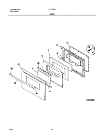11 - Door parts for Frigidaire Range FLF316AQB from AppliancePartsPros.com